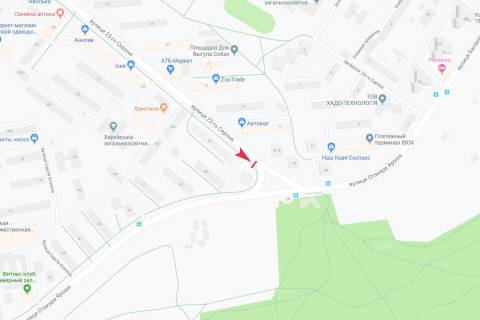 Билборд A в Харькове, 3х6  23 Серпня вул. - Отакара Яроша вул., 54, з центру схема