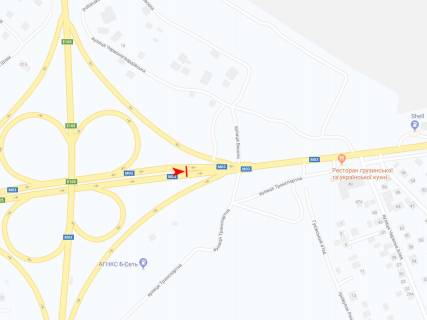 Билборд A в Харькове, 3х6  Полтавський шлях вул. (2), в центр схема