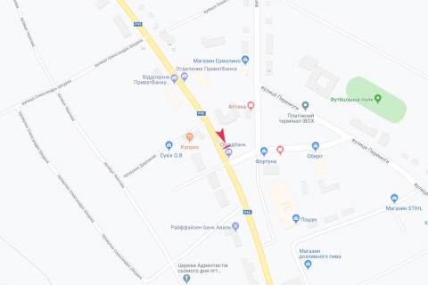 Billboard B in Krasnopillya, 3х6  Doroga R-45, Sumi-Krosnopilla-Bogoduhiv 45 km+700 vlivo scheme