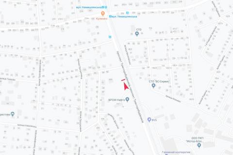 Билборд B в Харькове, 3х6  Тракторобудівників пр-т - Танкова вул., 88, з центру схема