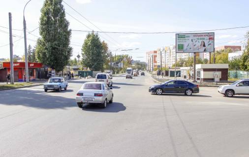 Билборд A в Харькове, 3х6  просп. Любові Малої (Постишева), 30 - Григорівське шосе (Комсомольське шосе), з центру фото 1