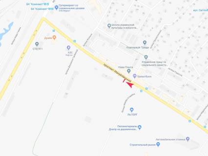 Билборд B в Днепр (Днепропетровск), 3x6  Мануйлівський (Воронцова) пр., навпроти буд. 116 схема