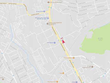 Билборд A в Днепр (Днепропетровск), 3x6  Запорізьке шосе, ж/м Тополя-1 схема