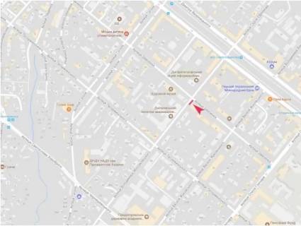 Бэклайт B в Днепр (Днепропетровск), 2.34x3.14  Шевченка вул. - Володимира Моссаковського (Клари Цеткін) вул., 1 схема