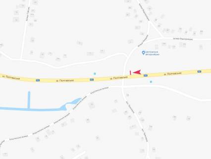 Билборд A в Днепр (Днепропетровск), 3x6  Полтавське шосе, пішохідний перехід схема