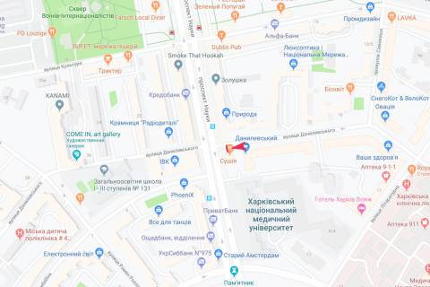 Скроллер B в Запорожье Данилевского ул. - Науки пр-т, 8, VIP - 186094 схема