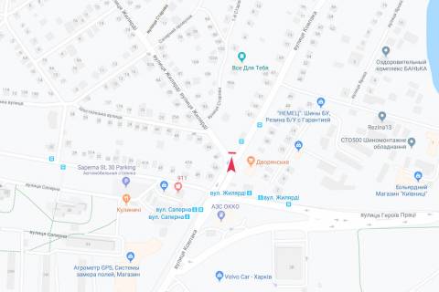 Призма A в Запорожье Жилярди ул. - Запорізького Дуба (Ковпака) ул., в центр, VIP - 186099 схема