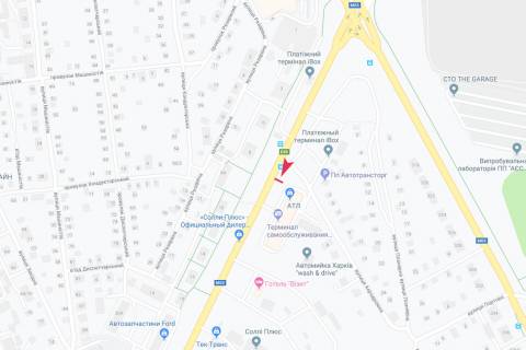 Билборд B в Запорожье Мерефянское шоссе, 9-а, из центра схема
