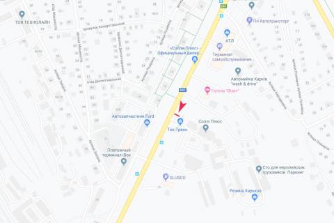 Билборд B в Запорожье Мерефянское шоссе, 13, из центра схема