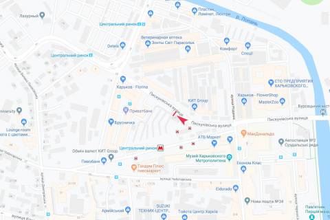 Билборд B в Запорожье Пискуновская ул., 11, из центра схема