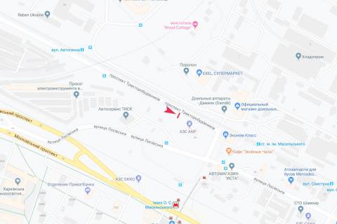 Билборд A в Запорожье Тракторостроителей пр-т, 1/1, в центр схема