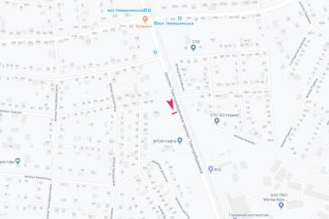Билборд A в Запорожье Тракторостроителей пр-т - Танковая ул., 88, в центр схема