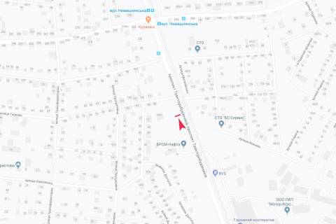 Билборд B в Запорожье Тракторостроителей пр-т - Танковая ул., 88, из центра схема