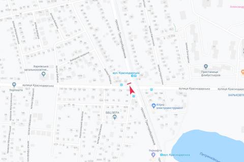 Билборд B в Запорожье Тракторостроителей пр-т - Краснодарская ул., 153, из центра схема