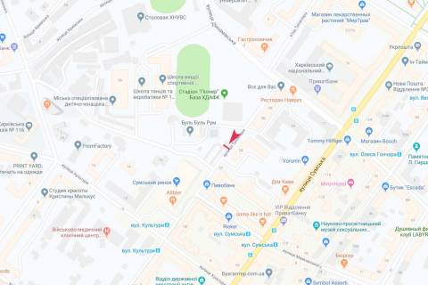 Бэклайт A в Запорожье Тринклера ул., 9 (напротив дома № 24), в центр схема