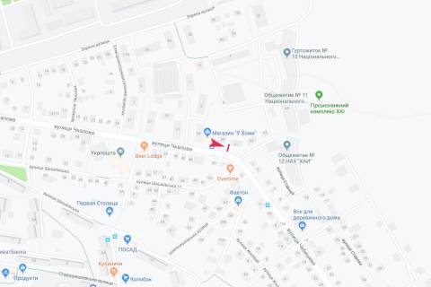 Билборд B в Запорожье Леоніда Каденюка (Чкалова) ул., 61, из центра схема