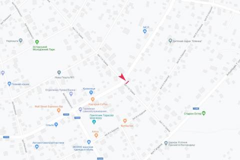 Билборд B в Запорожье вул Першого травня схема