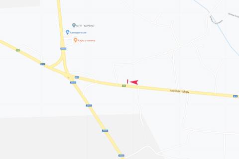 Білборд, Бігборд (Борд)  A у Запоріжжі просп Миру схема