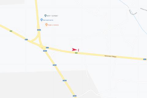 Билборд B в Запорожье просп Миру схема