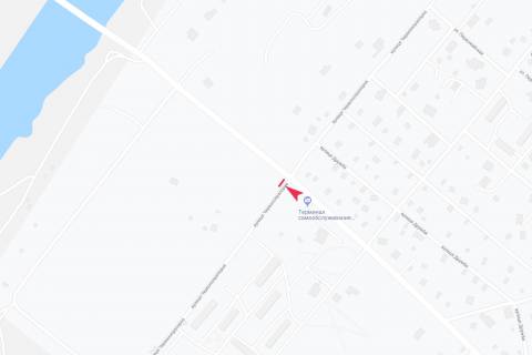 Билборд B в Запорожье вул Червонопрапорна схема