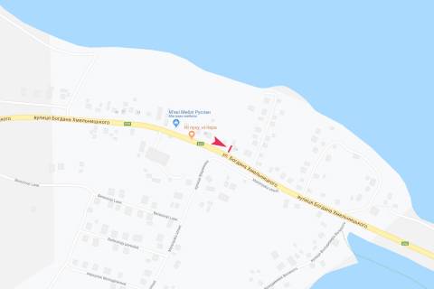 Билборд B в Запорожье вул Кармелюка схема