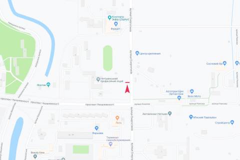 Билборд B в Запорожье вул Снігурів схема