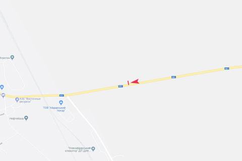 Билборд A в Запорожье вул Центральна схема