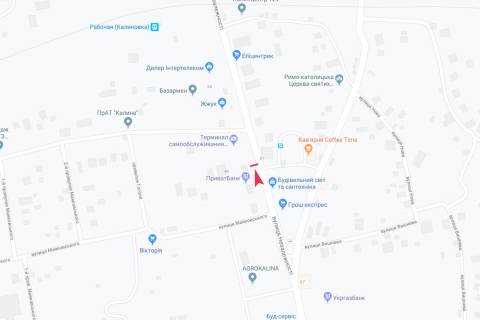 Билборд B в Калиновке (Винницкой обл) вул Незалежности схема