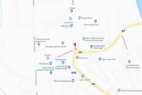 Білборд, Бігборд (Борд)  A у Томашполі вул Гаврилюка схема