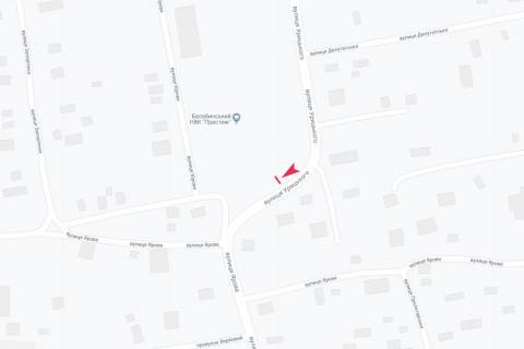 Билборд A в Запорожье вул Урицького схема