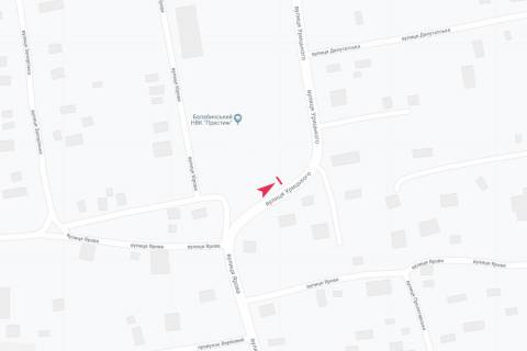 Билборд B в Запорожье вул Урицького схема