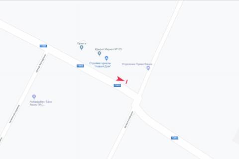 Билборд B в Запорожье вул Захарія Махна (Першотравнева) схема