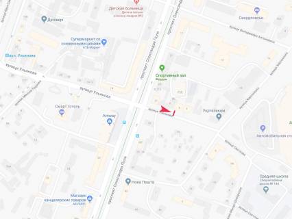 Бэклайт B в Днепр (Днепропетровск), 2.34x3.14  Улянівська (Ульянова) вул., 4 схема