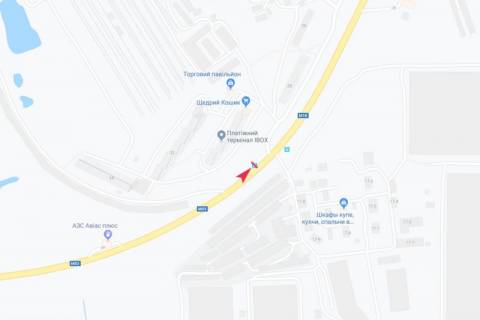 Ситилайт B в Харькове, 1,24х1,84  Мереф'янське шосе, 30 (зупинка Мереф'янське шосе), в центр схема