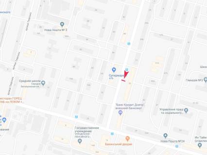 Билборд B в Днепр (Днепропетровск), 3x6  Петра Калнишевського (Косіора) пр., 33 схема