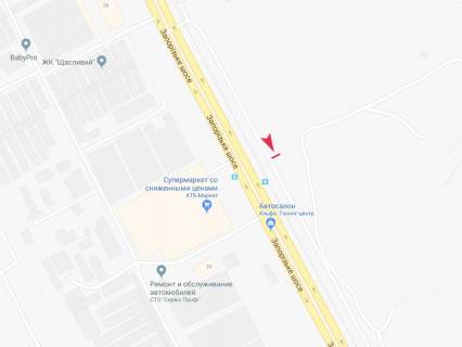 Билборд B в Днепр (Днепропетровск), 3x6  Запорізьке шосе, ж/м Тополя-1 схема