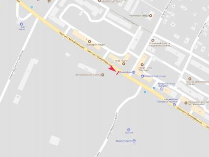 Билборд A в Днепр (Днепропетровск), 3x6  Мануйлівський (Воронцова) пр., навпроти буд. 116 схема