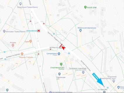 Билборд B в Харькове, 2,88х5,76  Людвіга Свободи пр-т (навпроти б. № 32), VIP, з центру, розмір 5760х2880 схема