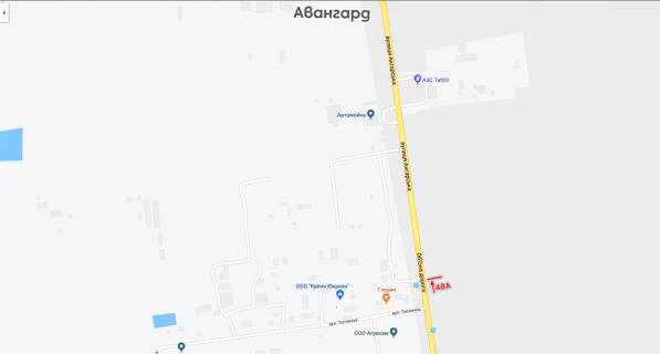 Билборд A в Авангард (Авангард), 3х6  Авангард-7 км схема