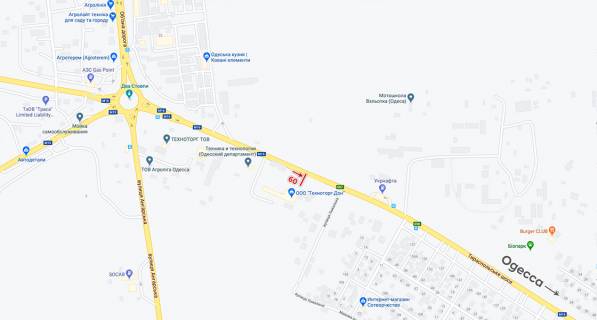 Білборд, Бігборд (Борд)  A у Одесі р-к Анжеліка на колі схема
