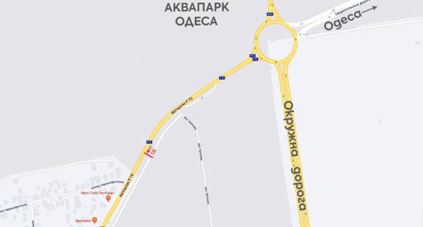 Билборд B в Одеських трасах, 6х3  з  м. Одеса в м. Овідіопіль схема