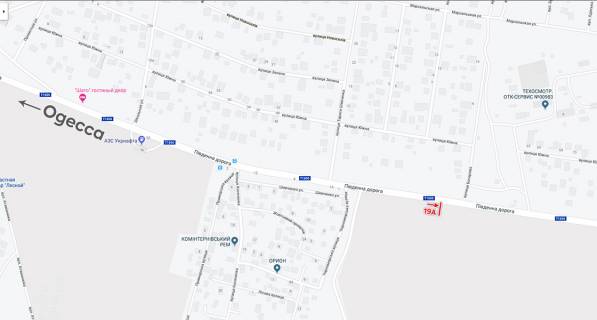 Білборд, Бігборд (Борд)  A у Одесі, 6х3  Одесса-Южный  схема