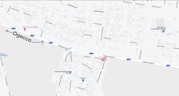 Білборд, Бігборд (Борд)  A у Одесі, 6х3  Одесса-Южный  схема