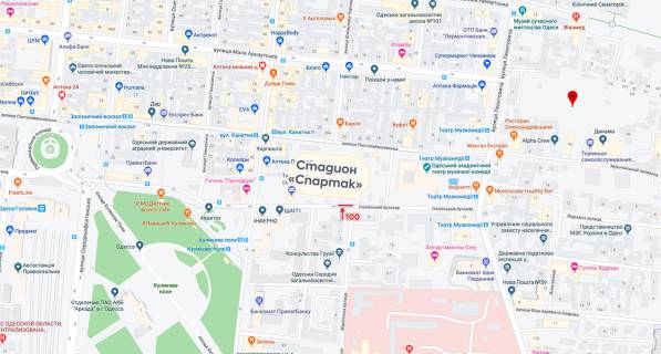 Билборд + в Одессе, 3х6  Канатная,79 схема