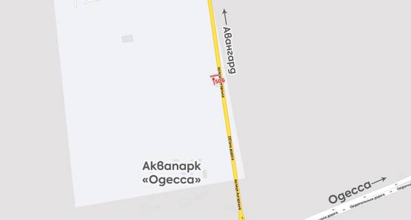 Билборд B в Одеських трасах, 3х6  Авангард-7 км схема