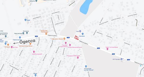 Білборд, Бігборд (Борд)  A у Одесі, 6х3  Одесса-Южный  схема