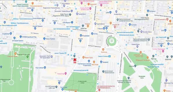 Нестандарт  в Одессе, 1,8*0,7  Трехгранник Автостанция Привоз схема