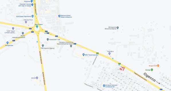 Билборд A в Одессе р-к Анжелика  на кругу  схема