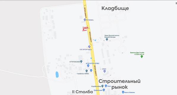 Билборд A в Одессе, 3х6  ринок Анжеліка схема