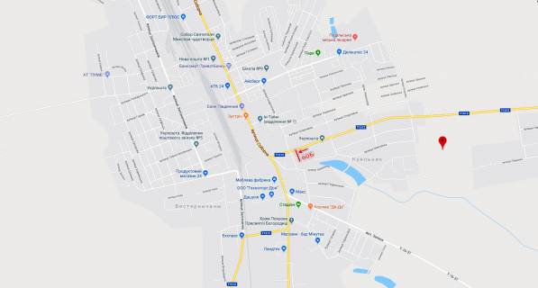 Билборд B в Подольск (Котовск (Подольск)), 3х6  - схема